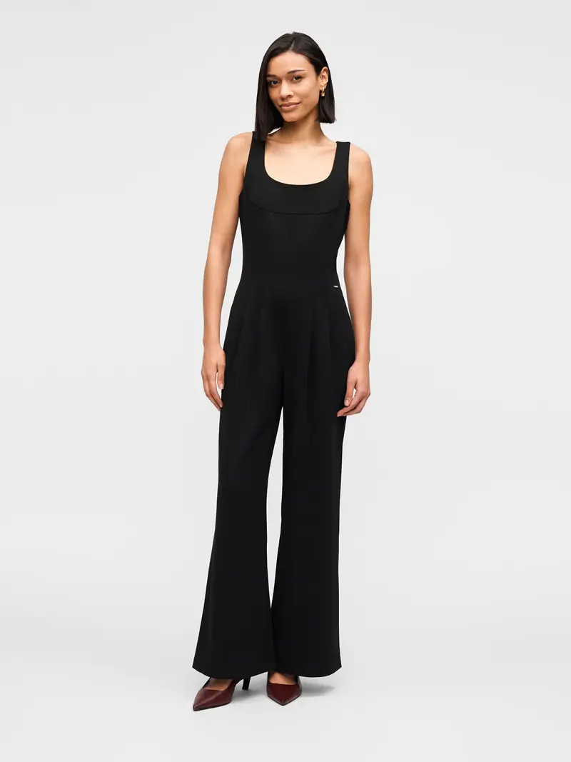 Tuta jumpsuit nero miniatura 2