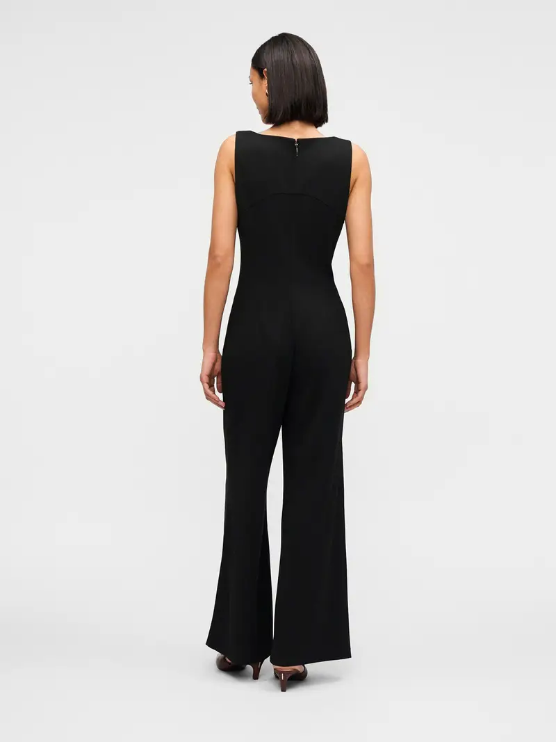 Tuta jumpsuit nero miniatura 3