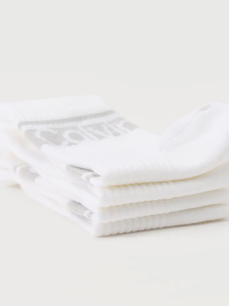 Calzino grigio / bianco miniatura 3