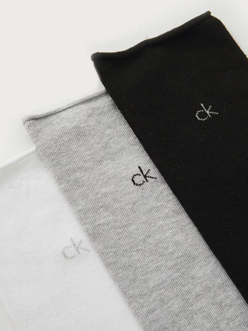 Calzino grigio / nero / bianco miniatura 2