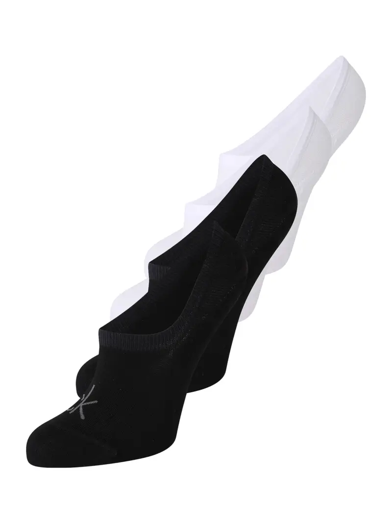 Calvin Klein Underwear Calzino invisibile  nero / bianco