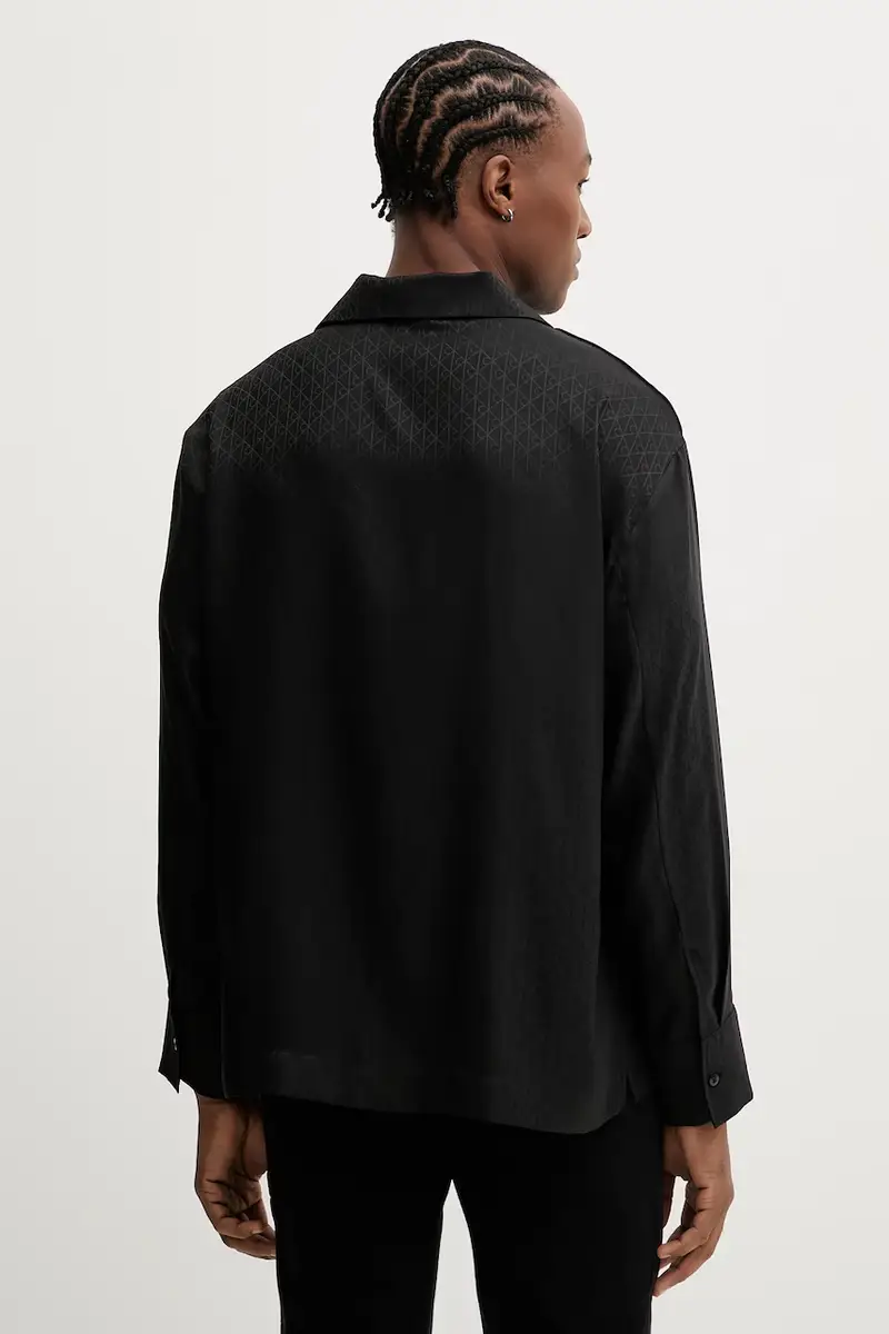 camicia da pigiama uomo colore nero LV00NM2946 miniatura 3