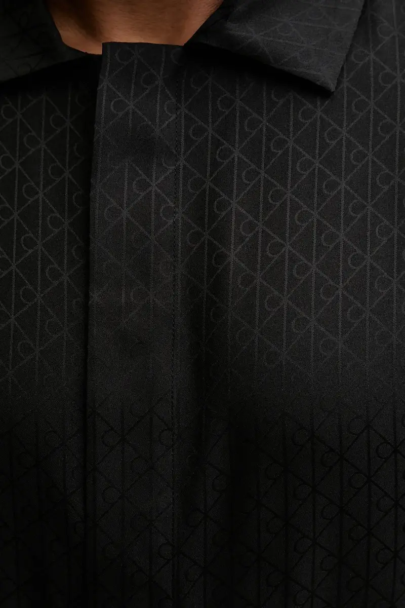 camicia da pigiama uomo colore nero LV00NM2946 miniatura 5