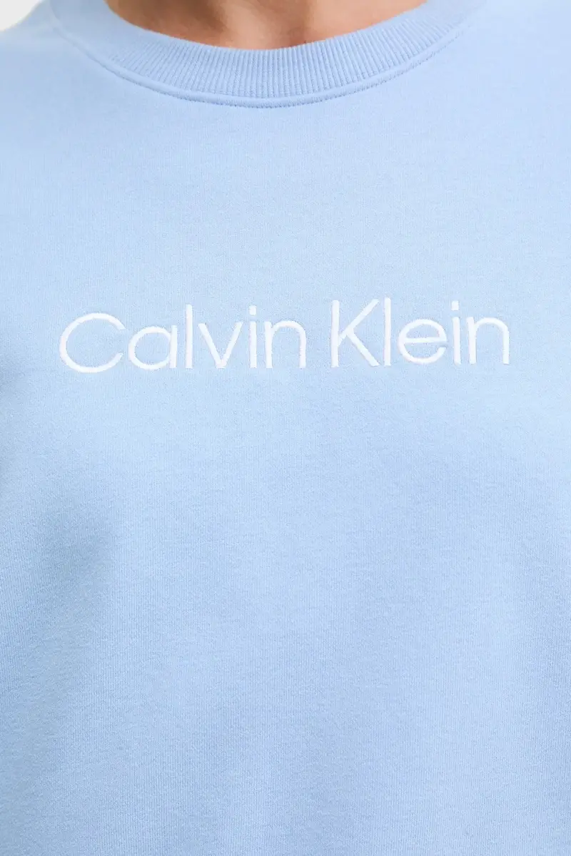 felpa donna colore blu con applicazione LV00QS7514 miniatura 5