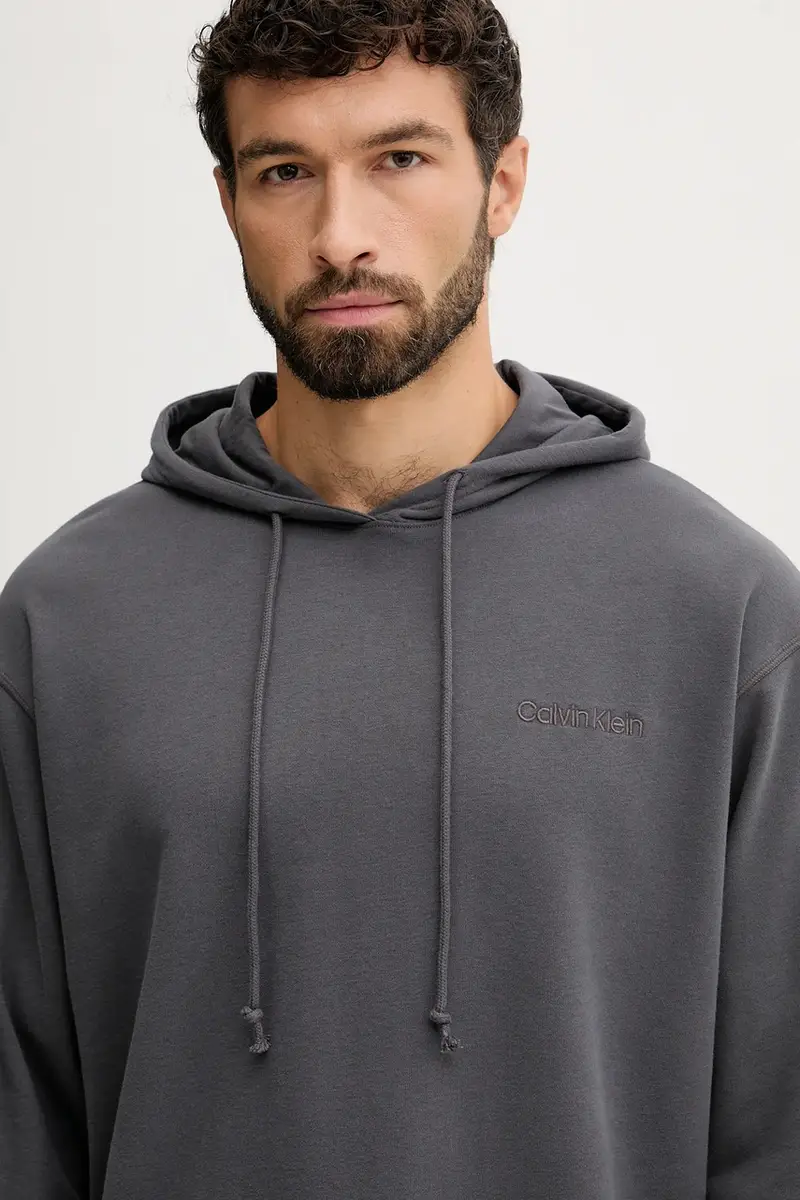 felpa lounge uomo colore grigio con cappuccio LV00NM2930 miniatura 4