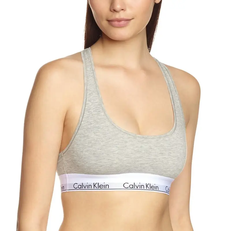 Intimo Donna Smanicato Grigio Melange Calvin Klein Underwear - grey / XS