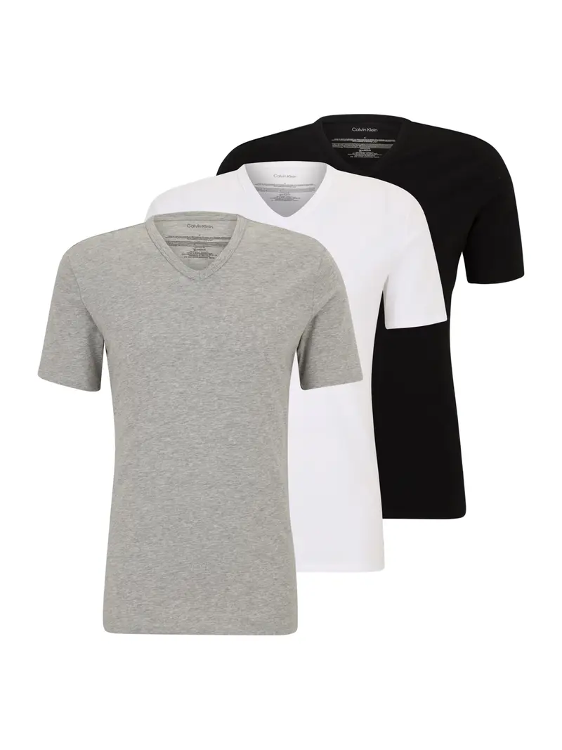 Maglietta intima grigio sfumato / nero / bianco