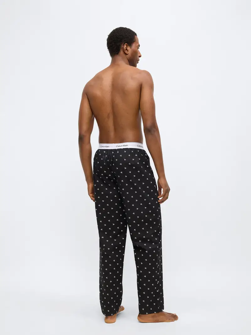 Pantaloncini da pigiama grigio chiaro / nero / bianco miniatura 3