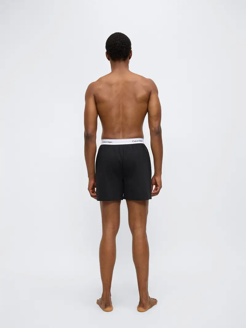 Pantaloncini da pigiama nero / bianco miniatura 3