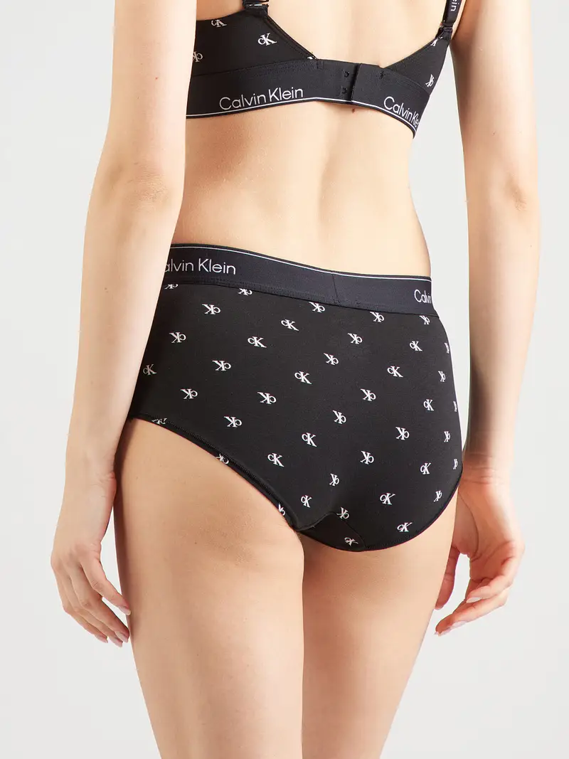 Panty nero / bianco miniatura 2