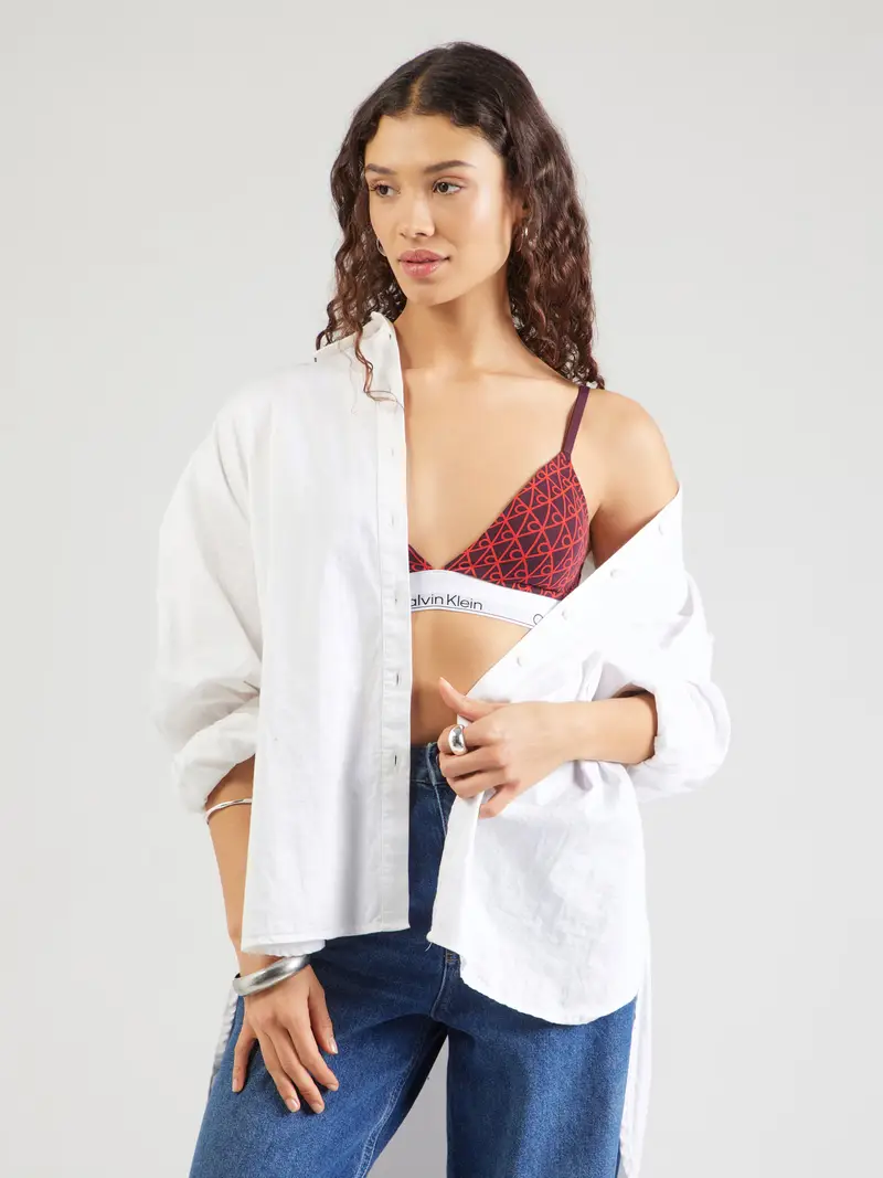 Reggiseno bacca / rosso chiaro / bianco miniatura 2