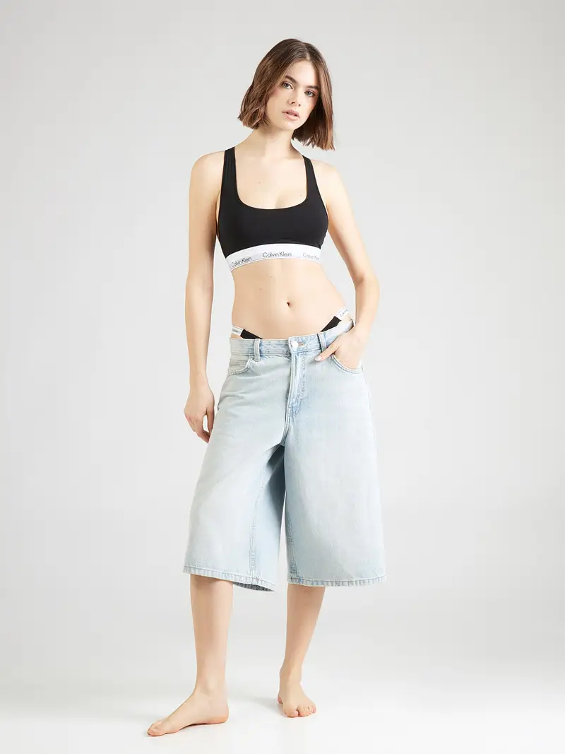 Reggiseno blu reale / nero / bianco miniatura 3