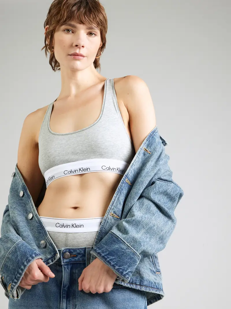 Calvin Klein Underwear Reggiseno grigio / nero / bianco miniatura 2