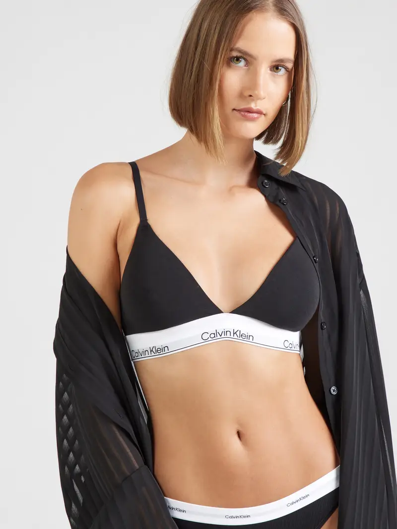 Reggiseno nero / bianco miniatura 2