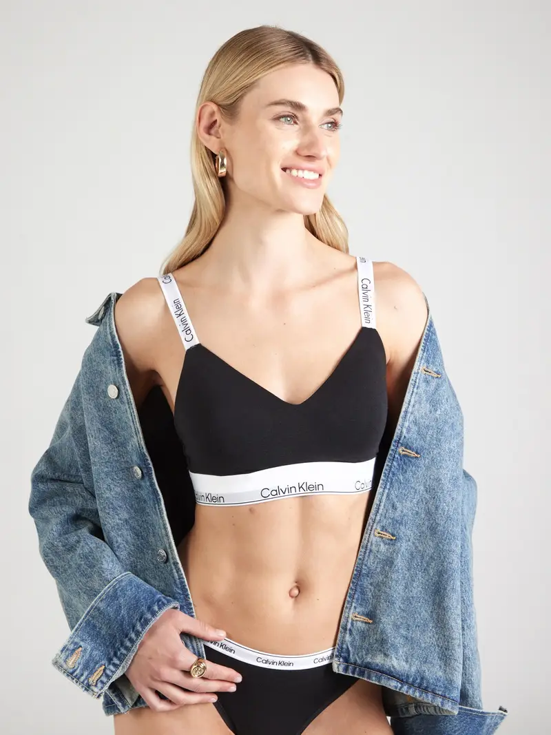 Reggiseno nero / bianco miniatura 3