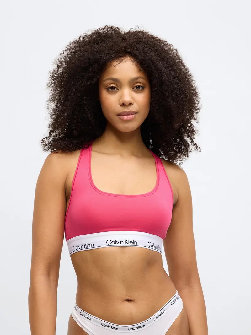 Reggiseno rosa / nero / bianco miniatura 2