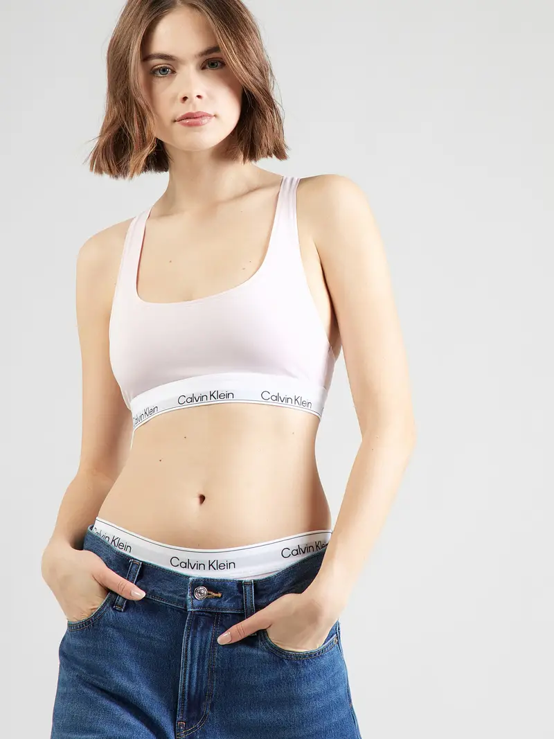 Reggiseno rosa pastello / nero / bianco miniatura 3