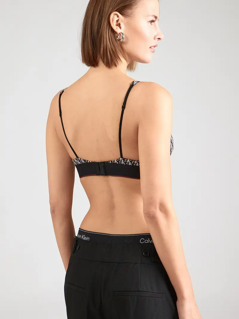 Reggiseno rosso scuro / nero / bianco miniatura 3