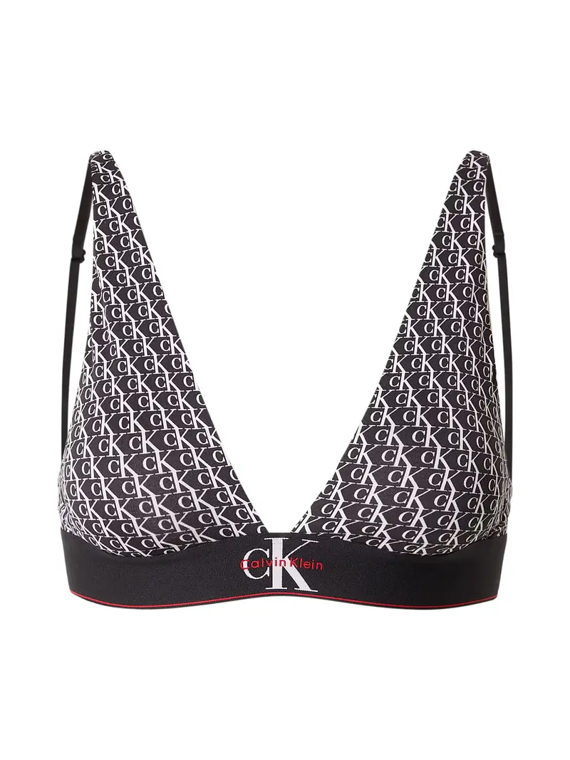 Reggiseno rosso scuro / nero / bianco