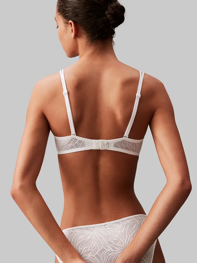 Reggiseno Sheer Marquisette bianco miniatura 3