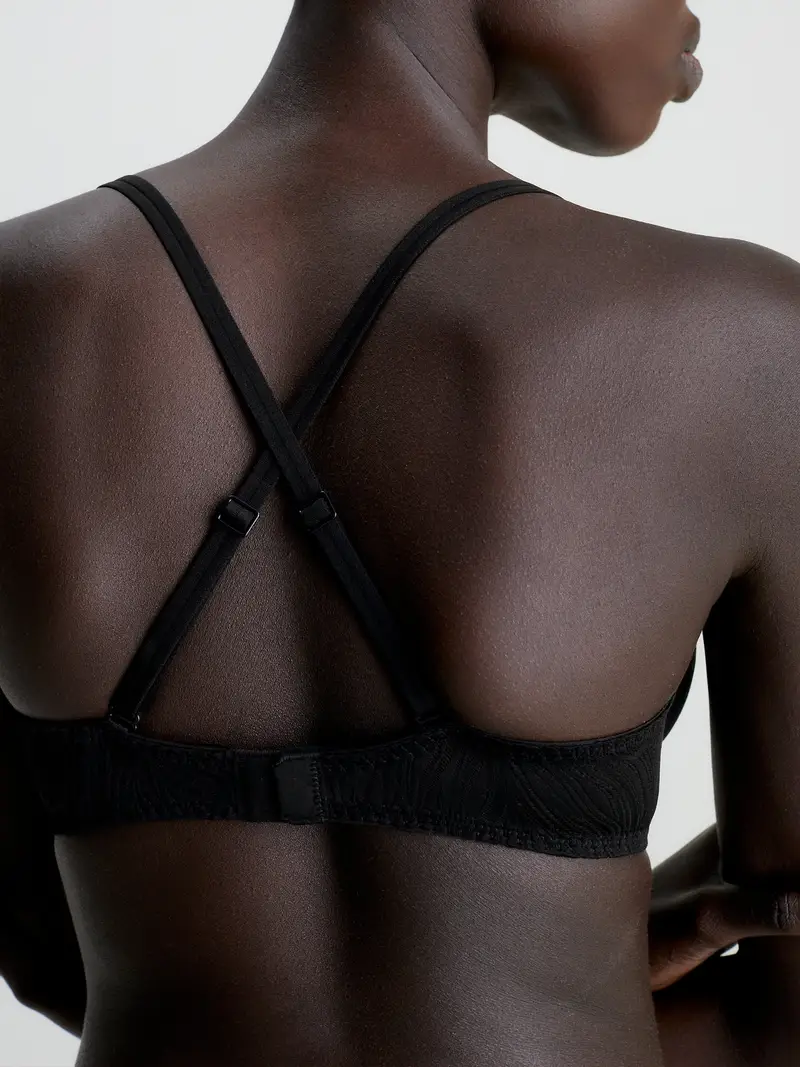 Calvin Klein Underwear Reggiseno 'Sheer Marquisette' nero / bianco miniatura 3