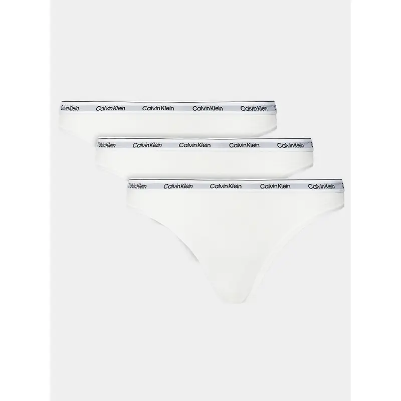 Set di 3 culotte classiche 000QD5207E Bianco