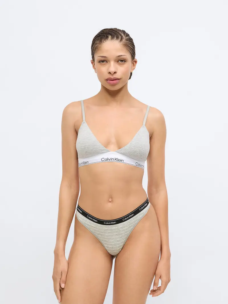 String écru / giallo pastello / grigio chiaro / magenta / rosso chiaro / nero / bianco Écru miniatura 2