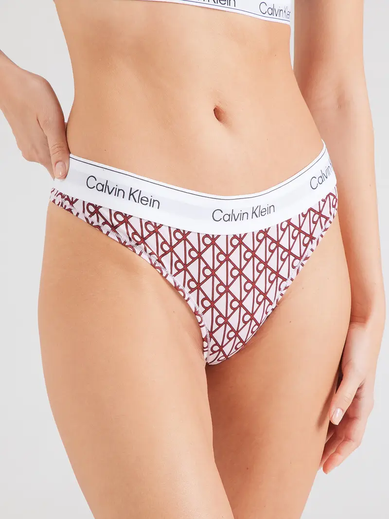 String grigio chiaro / bordeaux / bianco miniatura 2