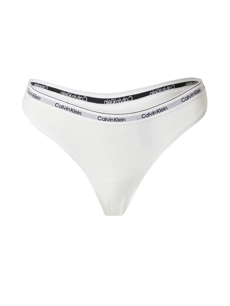 Calvin Klein Underwear String grigio chiaro / nero / bianco