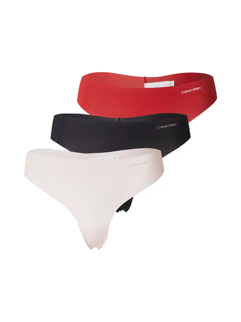 String Invisibles rosso / nero / offwhite