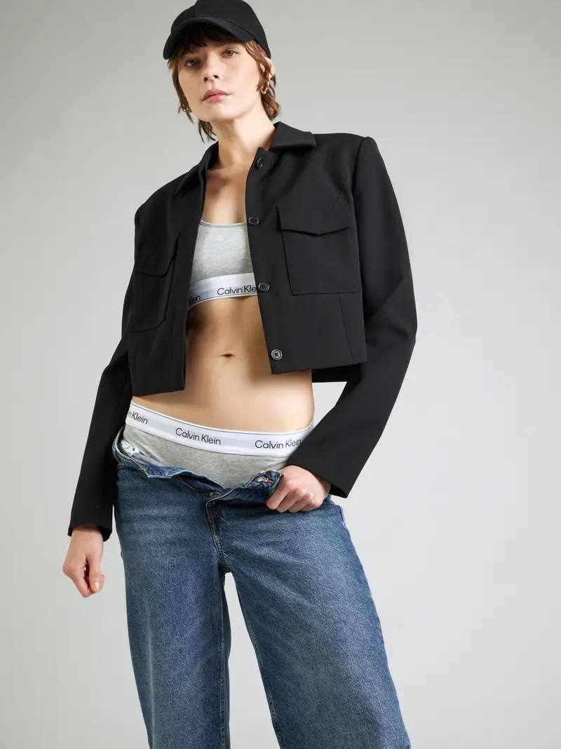 Calvin Klein Underwear String navy / grigio chiaro / grigio sfumato / bianco miniatura 3