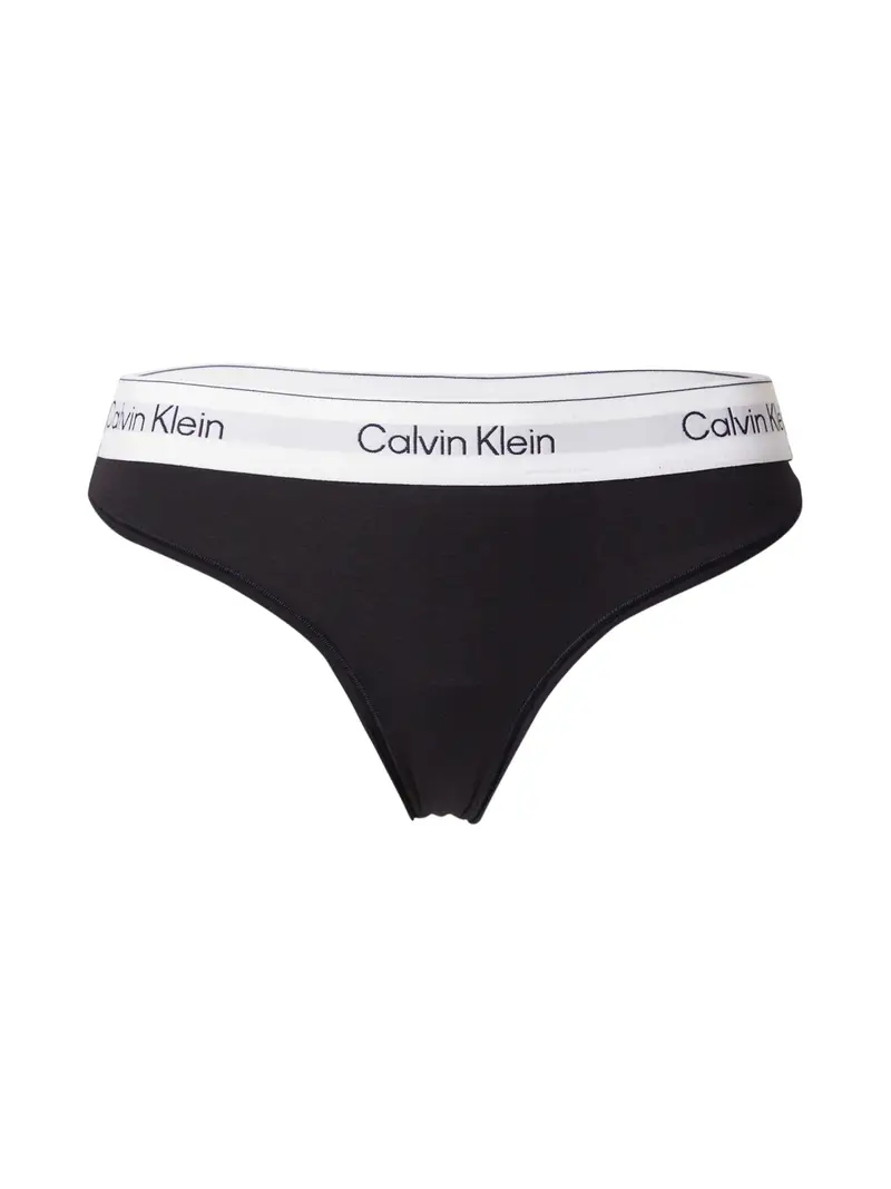 Calvin Klein Underwear String  nero / bianco