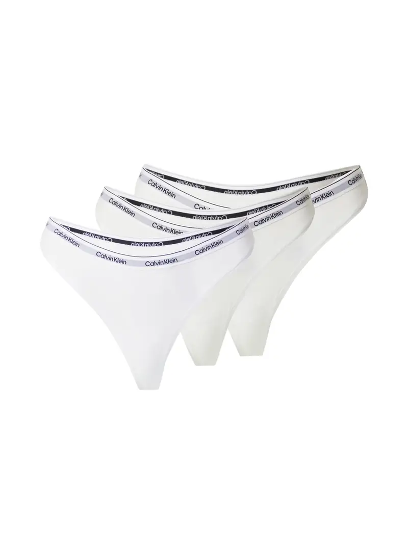 Calvin Klein Underwear String nero / bianco / bianco naturale