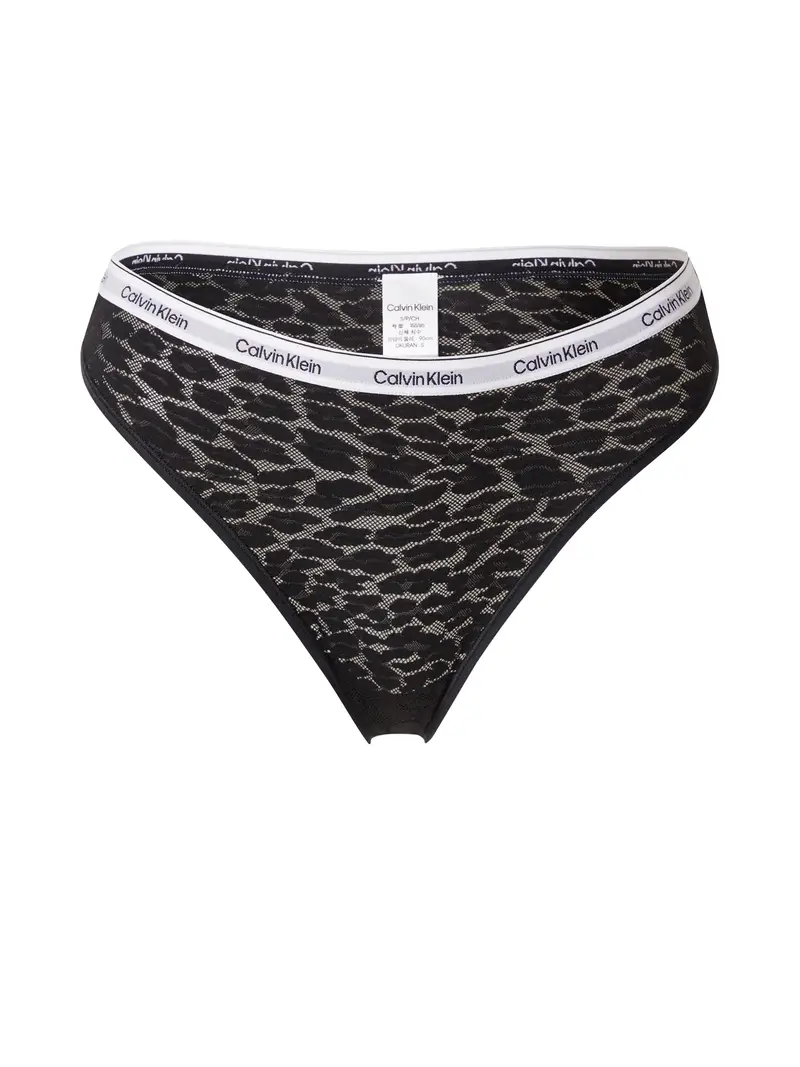 Calvin Klein Underwear String  nero / offwhite