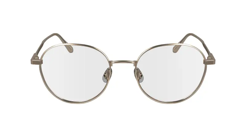 Unisex Calvin Klein CK24101N 770 Montature da vista Metallo Oro Geometrica Normale miniatura 2