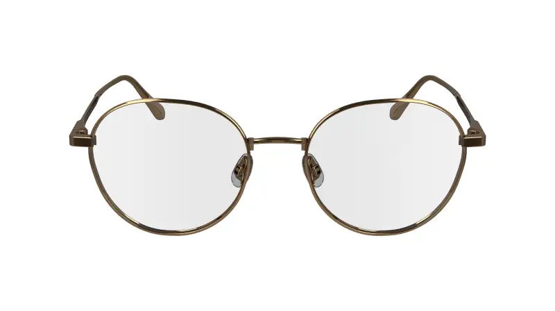 Unisex Calvin Klein CK24101N 771 Montature da vista Metallo Oro Geometrica Normale miniatura 2