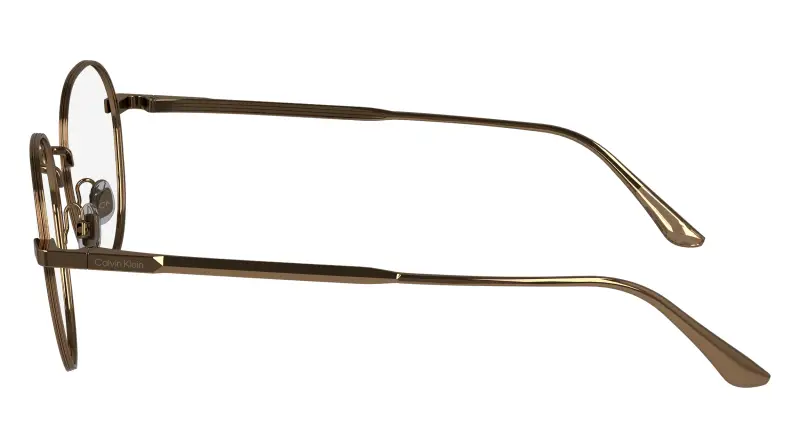 Unisex Calvin Klein CK24101N 771 Montature da vista Metallo Oro Geometrica Normale miniatura 3