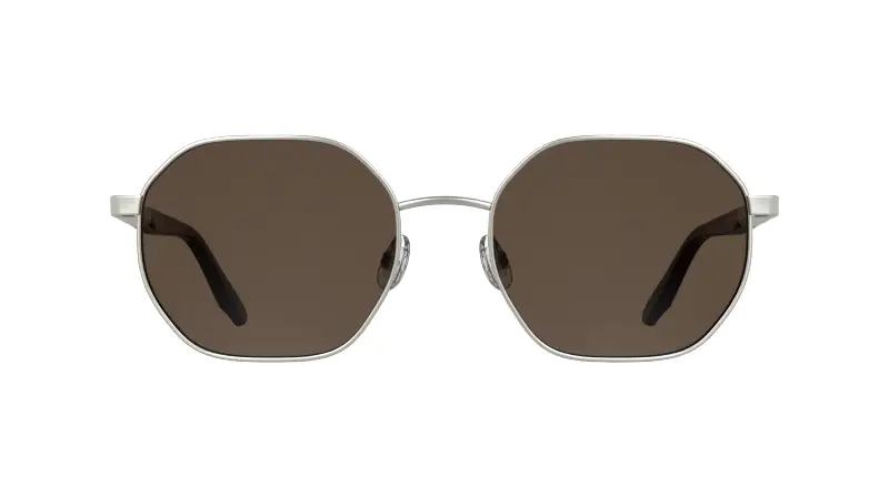 Unisex Calvin Klein CK25110S 045 Occhiali da sole Metallo Argento Rosso Squadrata Normale miniatura 2