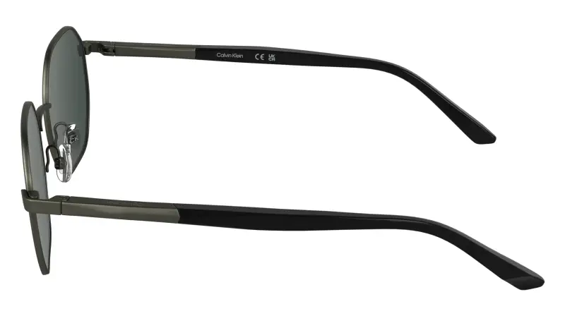 Unisex Calvin Klein CK25110S 072 Occhiali da sole Metallo Canna di fucile Grigio Squadrata Normale miniatura 3