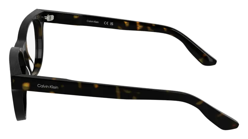 Unisex Calvin Klein CK25542 235 Montature da vista Acetato Havana Normale miniatura 3