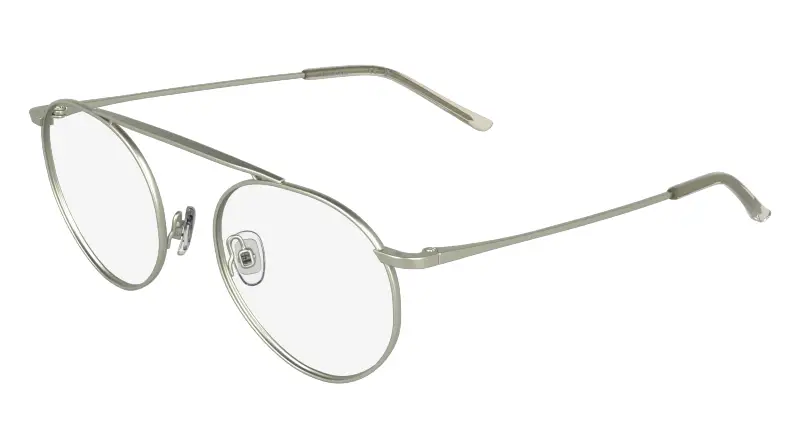 Unisex Calvin Klein CK26105T 716 Montature da vista Titanio Oro Rotonda Normale