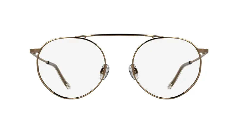 Unisex Calvin Klein CK26105T 771 Montature da vista Titanio Oro Rotonda Normale miniatura 2