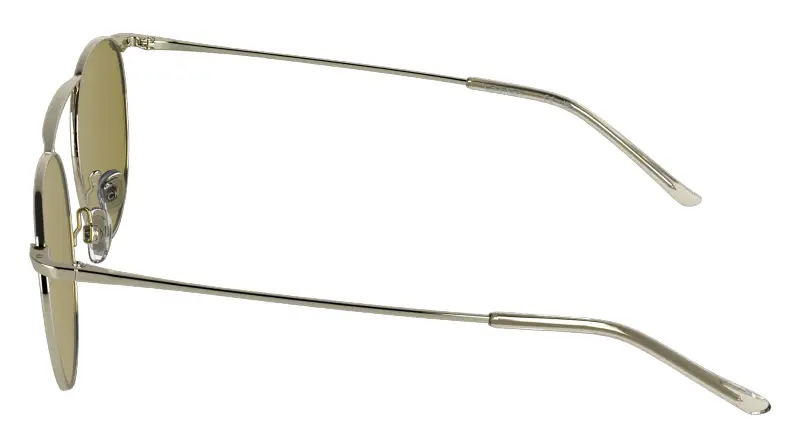 Unisex Calvin Klein CK26106ST 716 Occhiali da sole Titanio Oro Geometrica Normale miniatura 3