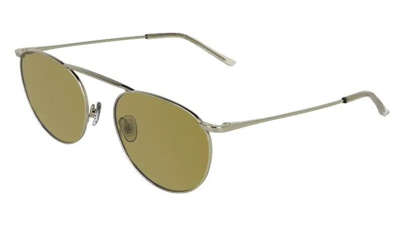 Unisex Calvin Klein CK26106ST 716 Occhiali da sole Titanio Oro Geometrica Normale