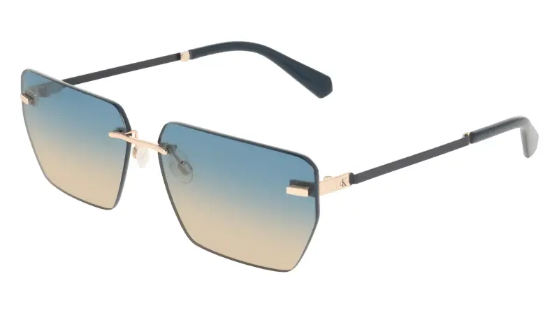 Unisex Calvin Klein CKJ25207S 726 Occhiali da sole Metallo Squadrata Normale