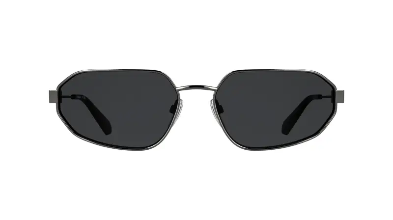 Unisex Calvin Klein CKJ26200S 018 Occhiali da sole Metallo Grigio Grigio Squadrata Normale miniatura 2