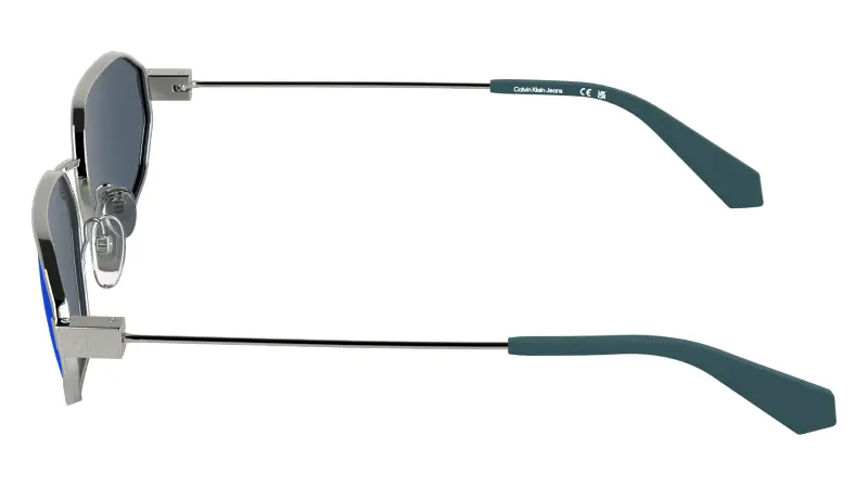 Unisex Calvin Klein CKJ26200S 040 Occhiali da sole Metallo Argento Squadrata Normale miniatura 3