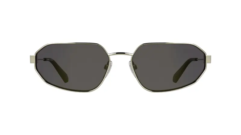 Unisex Calvin Klein CKJ26200S 717 Occhiali da sole Metallo Oro Verde Squadrata Normale miniatura 2