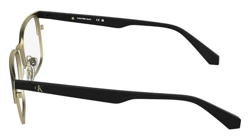 Unisex Calvin Klein CKJ26204 728 Montature da vista Metallo Nero Squadrata Normale miniatura 3