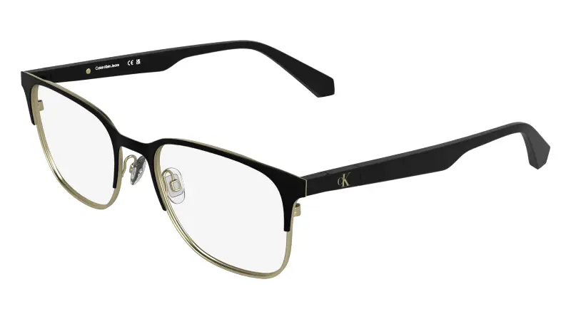 Unisex Calvin Klein CKJ26204 728 Montature da vista Metallo Nero Squadrata Normale